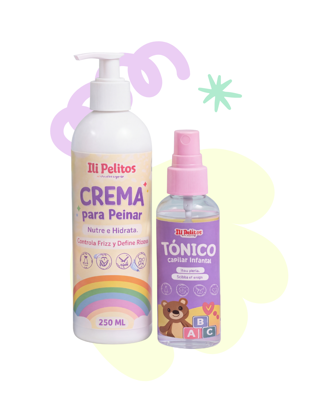 Crema de peinar y tonico